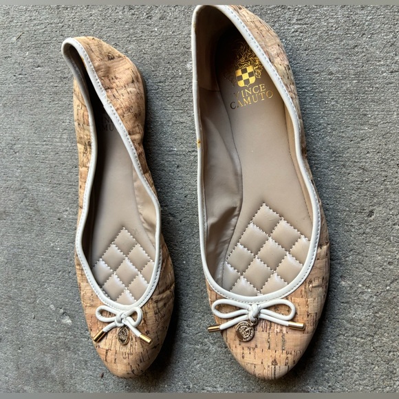 Vince Camuto Lunna Beige Tan Ballet Flat women’s size 8 / 38 - Picture 6 of 10